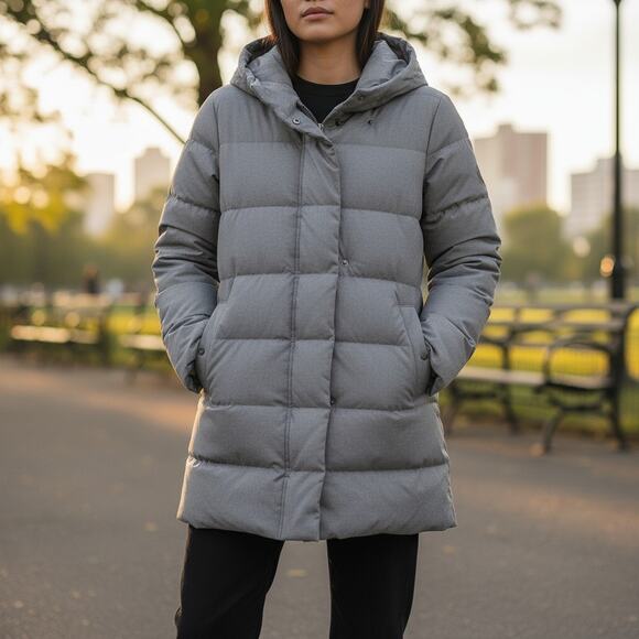 Eddie Bauer Women's CirrusLite Down Parka – Gray (Medium) - Picture 2 of 4